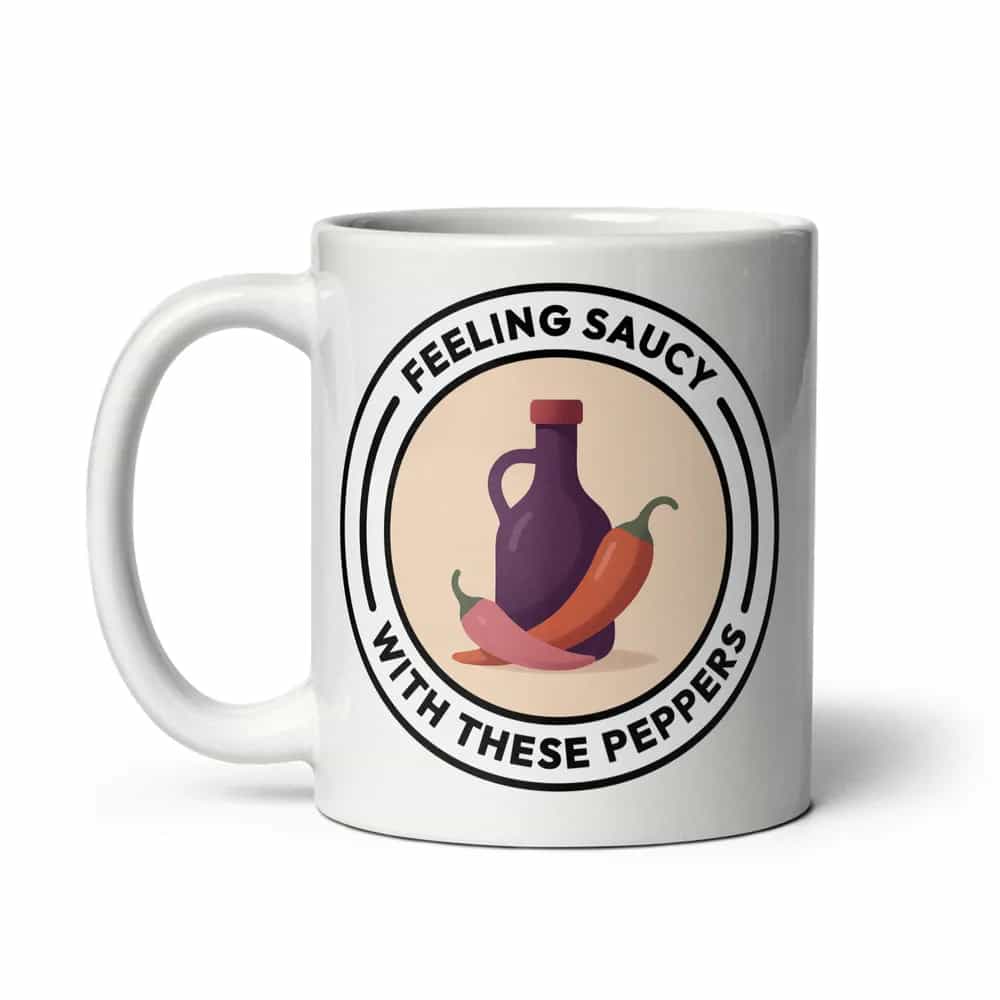 Feeling saucy with these peppers, Mug
