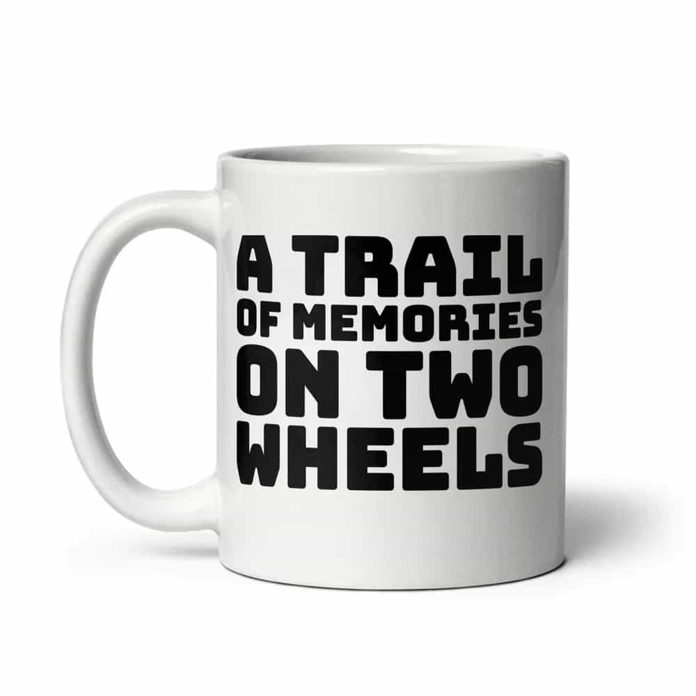 A Trail of Memories on Two Wheels, Mug