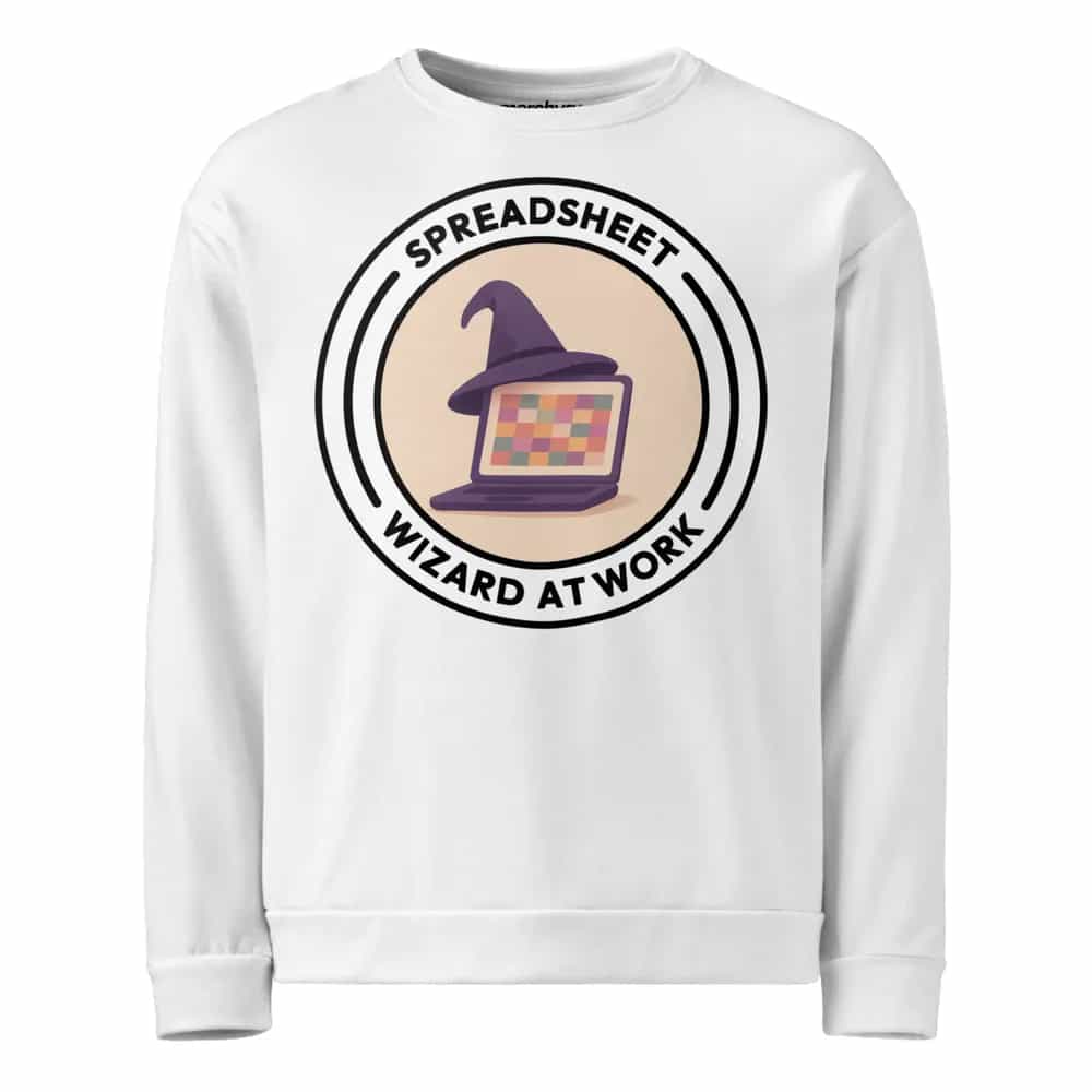 Spreadsheet Wizard At Work, Sweatshirt