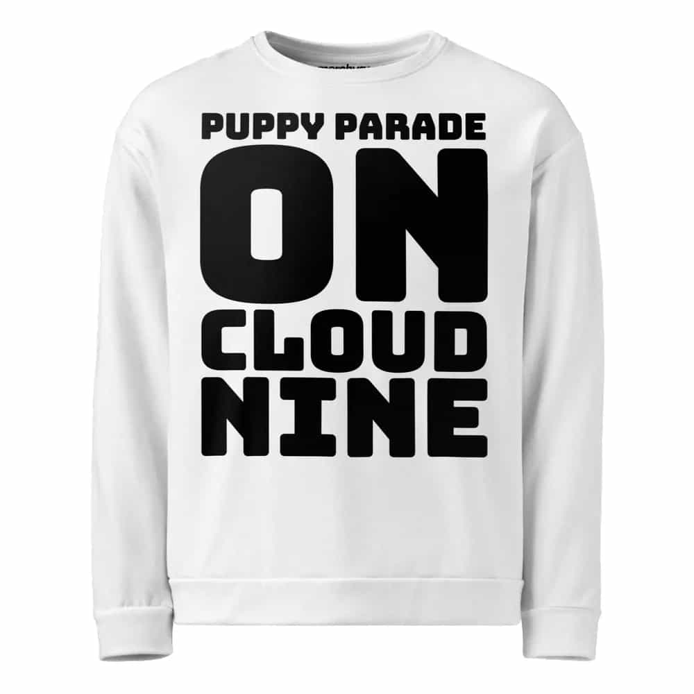 Puppy Parade on Cloud Nine, Sweatshirt