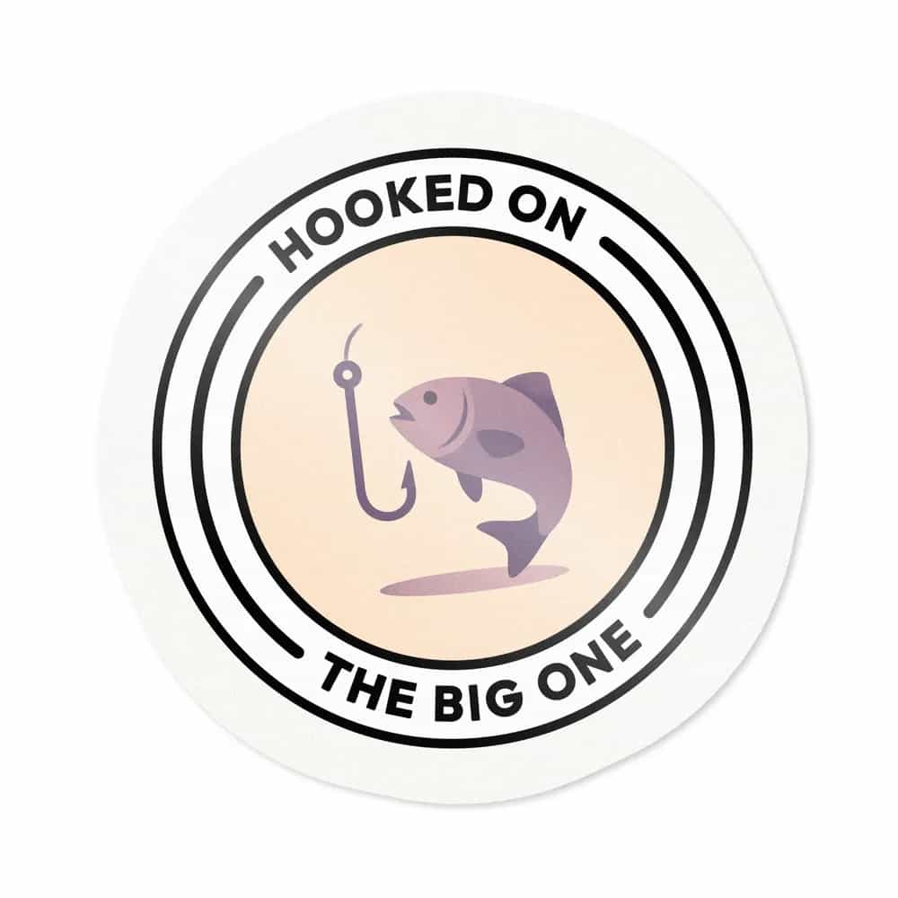 Hooked on the Big One, Sticker