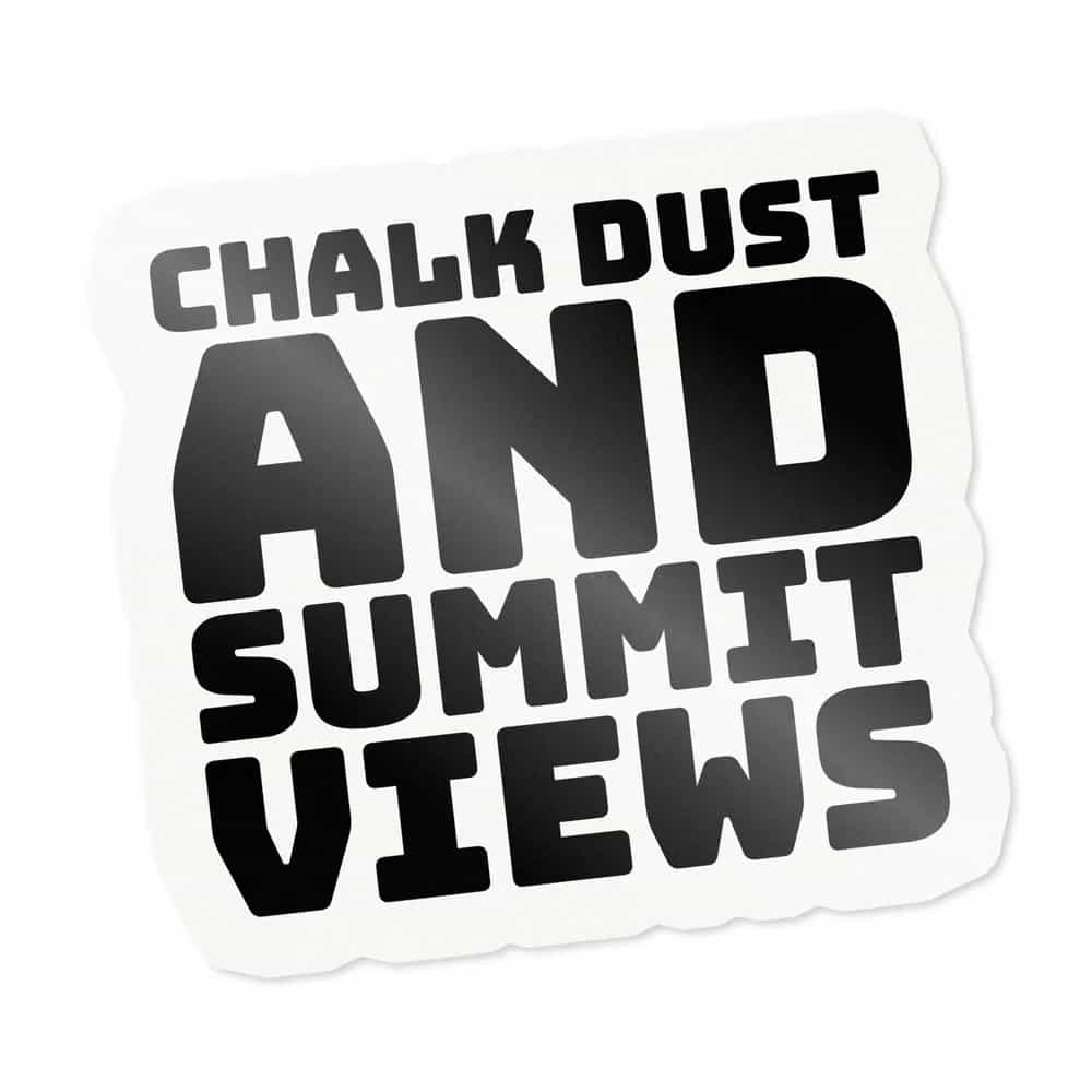 Chalk Dust and Summit Views, Sticker