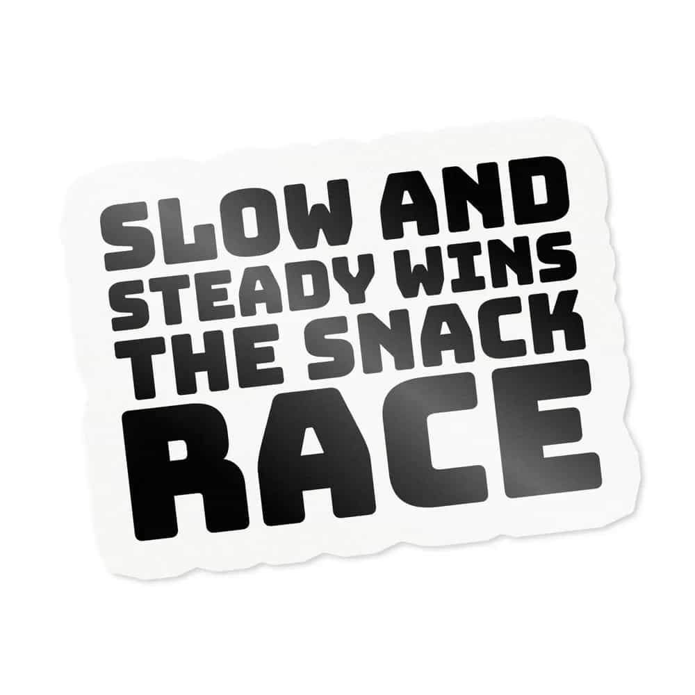 Slow and Steady Wins the Snack Race, Sticker
