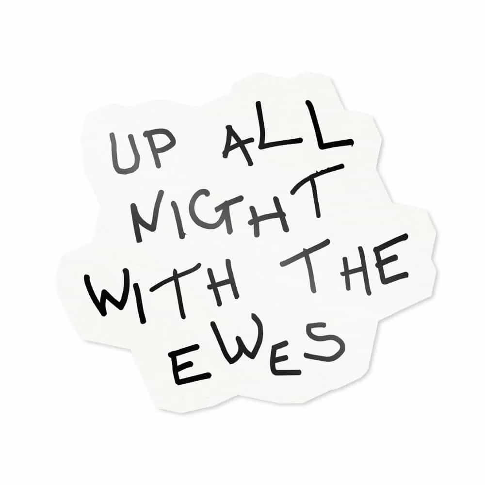 Up All Night With The Ewes, Sticker