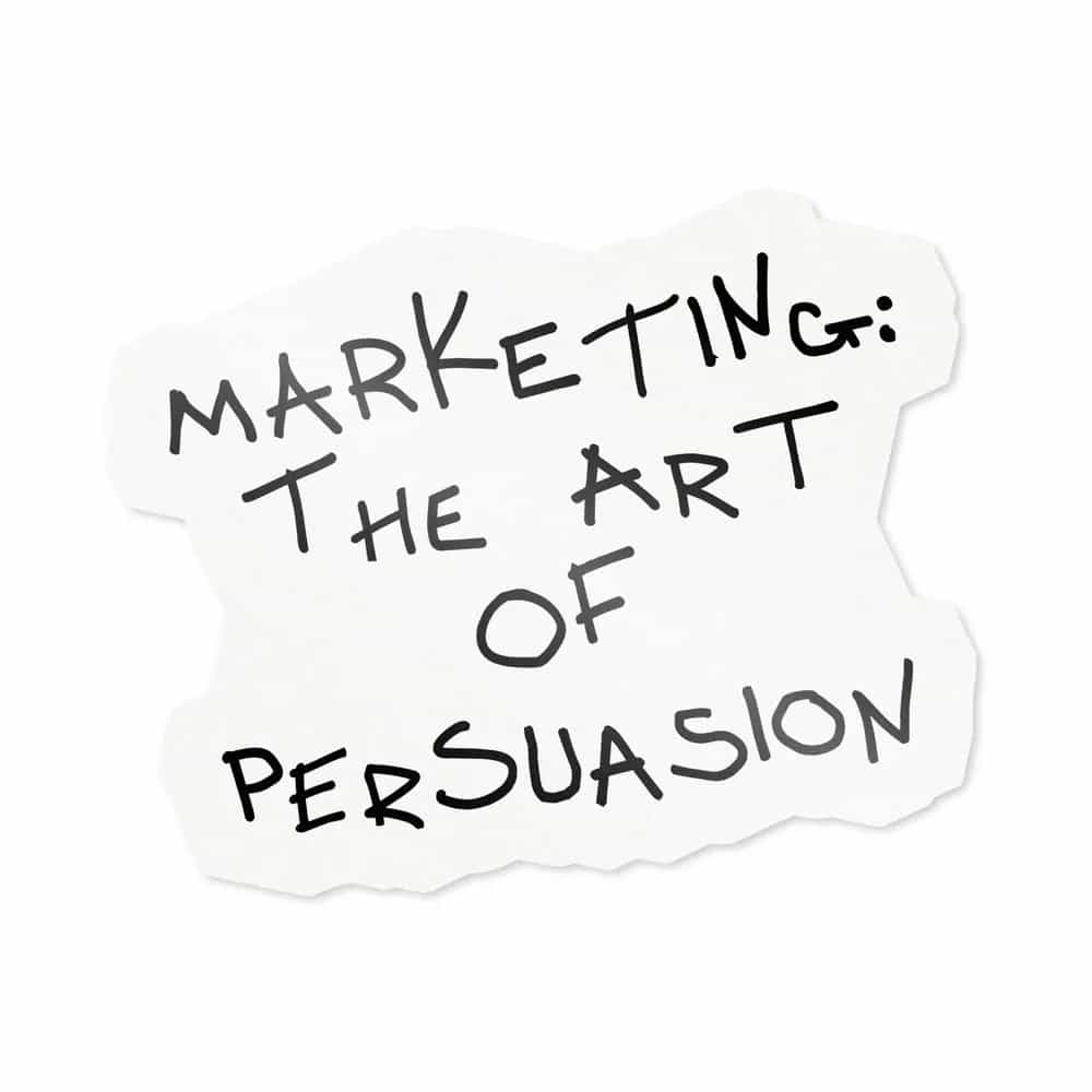 Marketing: The Art of Persuasion, Sticker
