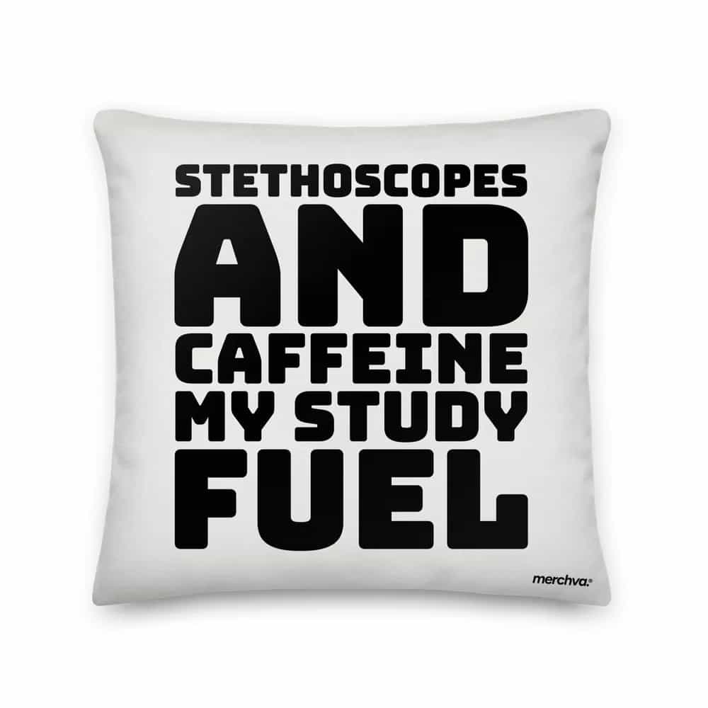 Stethoscopes and Caffeine: My Study Fuel, Pillow