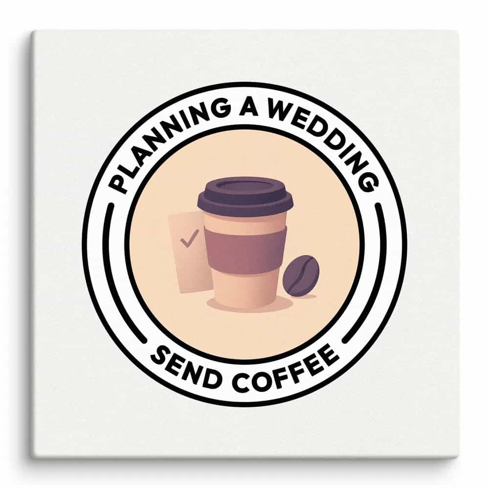 Planning a wedding? Send coffee!, Wall Art