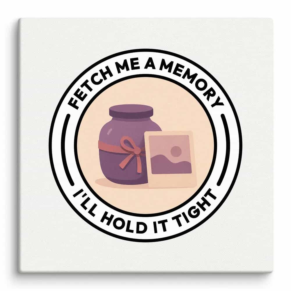 Fetch me a memory, I'll hold it tight., Wall Art