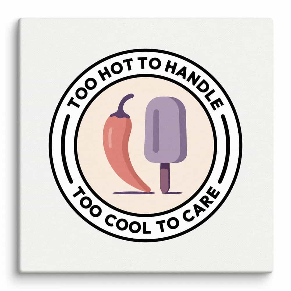 Too hot to handle, too cool to care, Wall Art