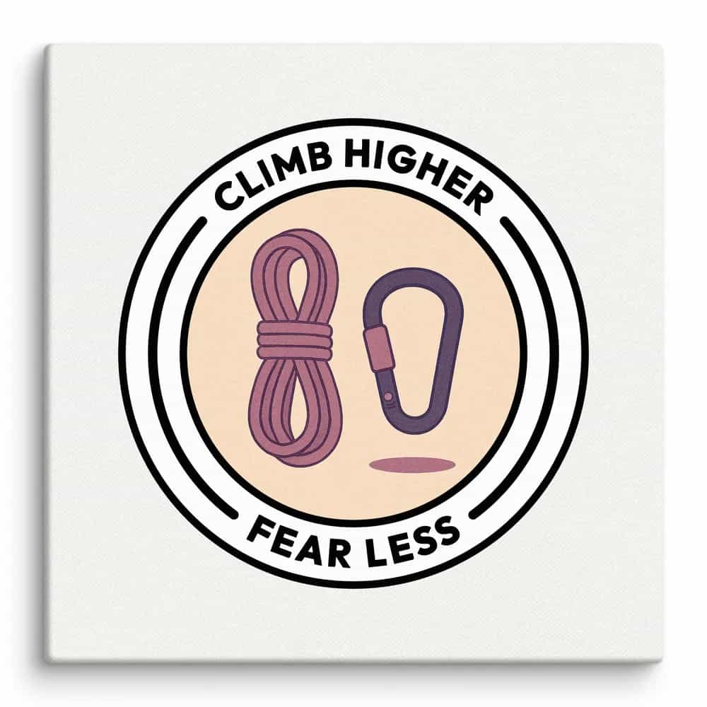 Climb Higher, Fear Less, Wall Art