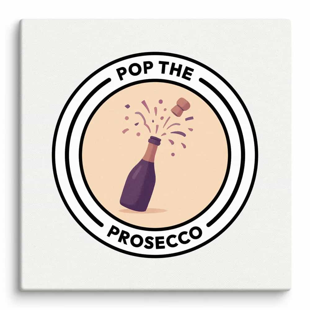 Pop The Prosecco, Wall Art