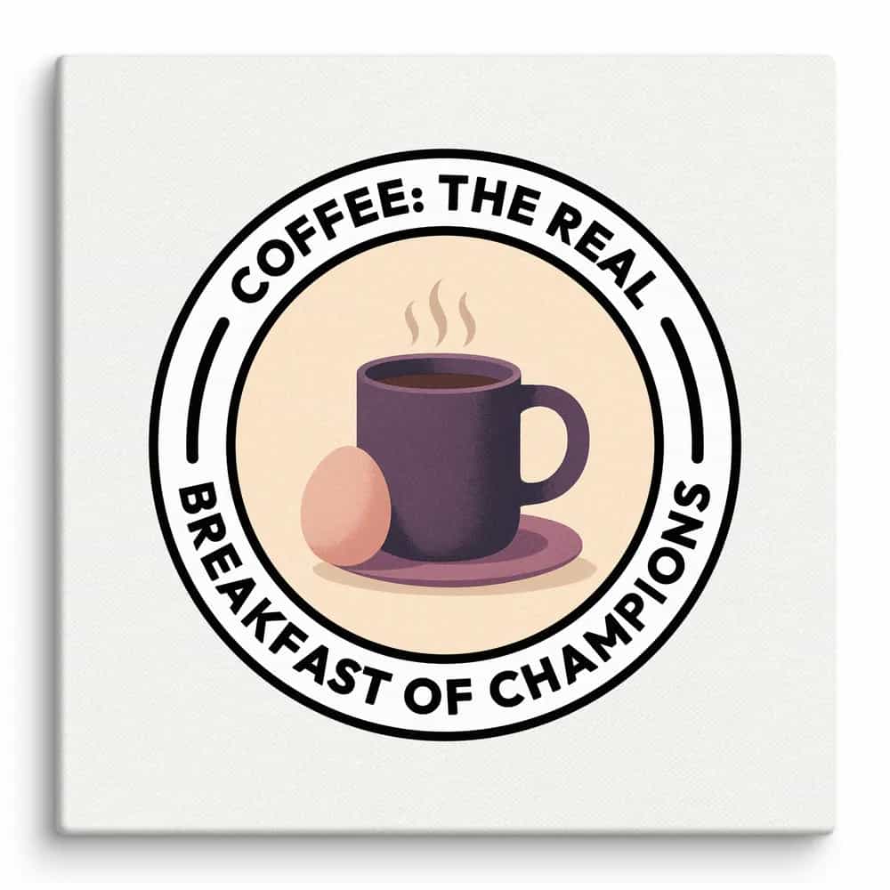 Coffee: The Real Breakfast of Champions, Wall Art