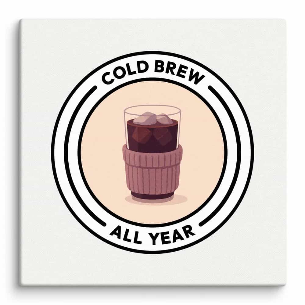 Cold Brew All Year, Wall Art