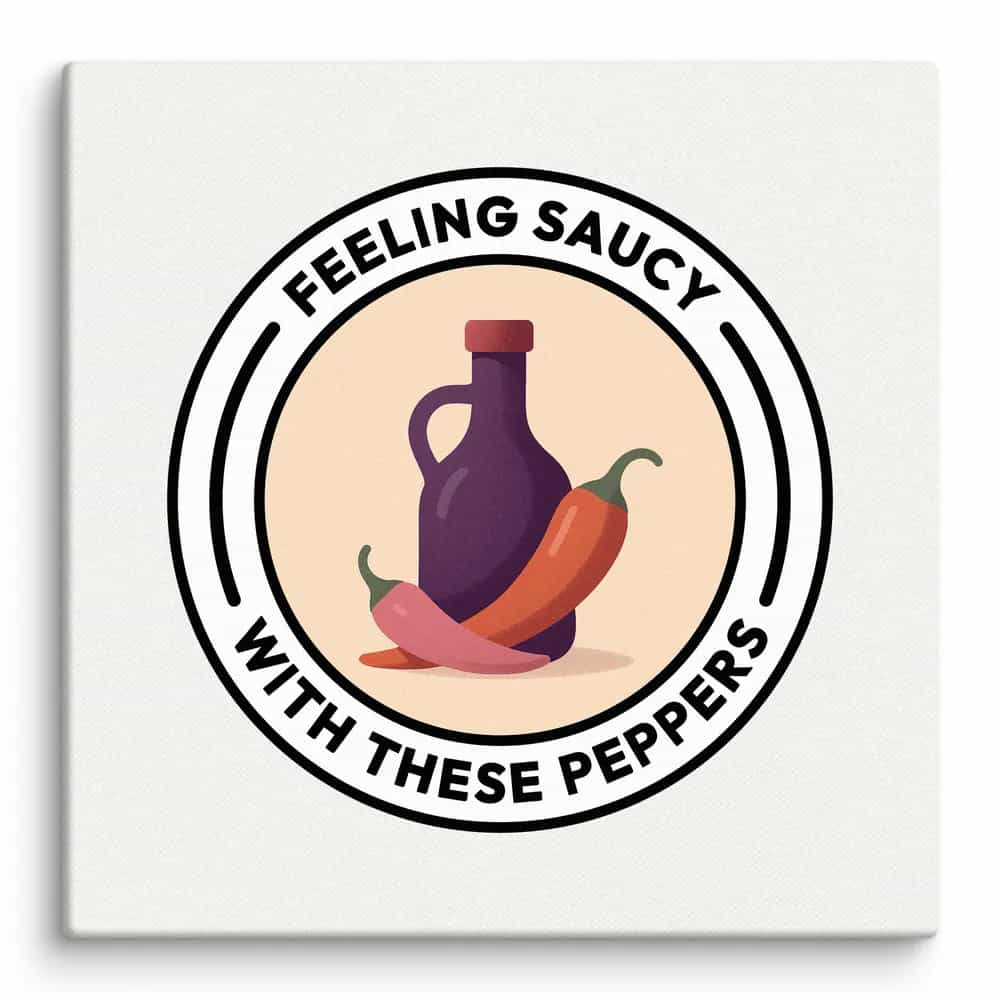 Feeling saucy with these peppers, Wall Art