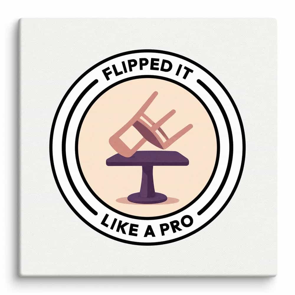 Flipped It Like a Pro, Wall Art