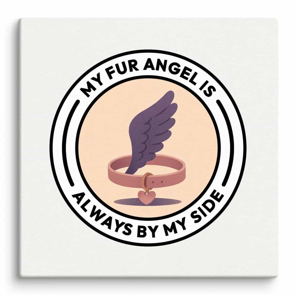 My fur angel is always by my side., Wall Art