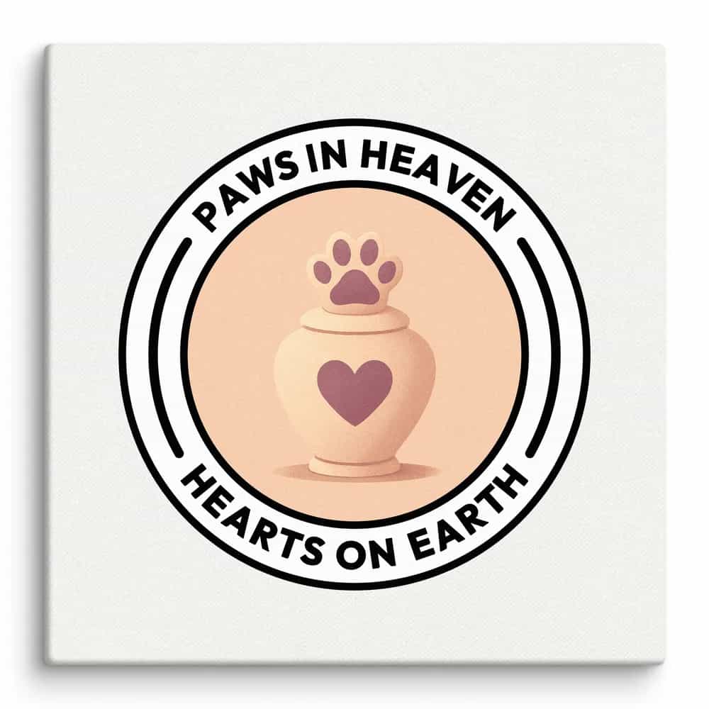 Paws in Heaven, Hearts on Earth., Wall Art