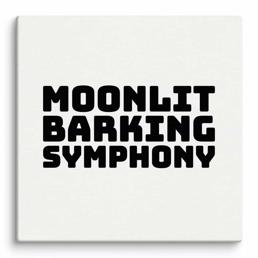 Moonlit Barking Symphony, Wall Art