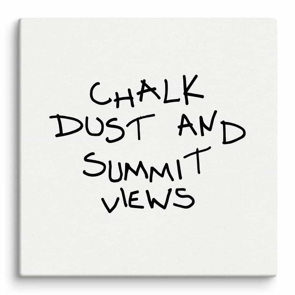 Chalk Dust and Summit Views, Wall Art